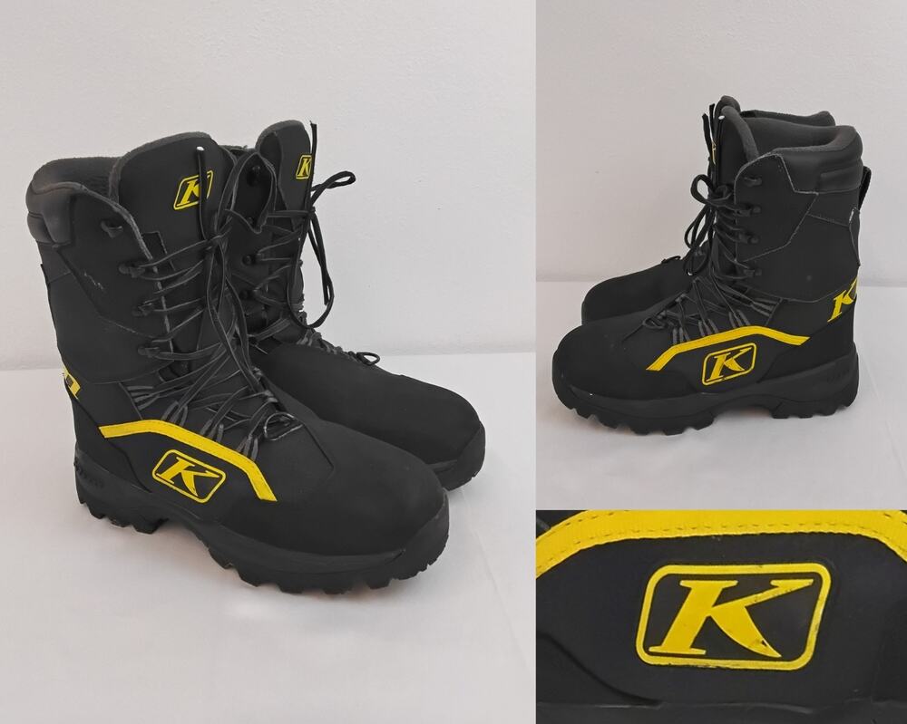 Klim Adrenaline GTX Snowmobile Boots 3108-002 Men's 10 Black Gore-tex #W4715